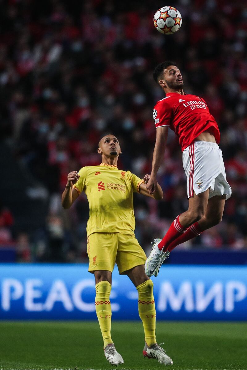 Goncalo Ramos - 5. The Portuguese tried to drop deep to reinforce the midfield but he was unable to apply much pressure on Fabinho. He did not create much going forward and was substituted for Mario with four minutes left. AFP