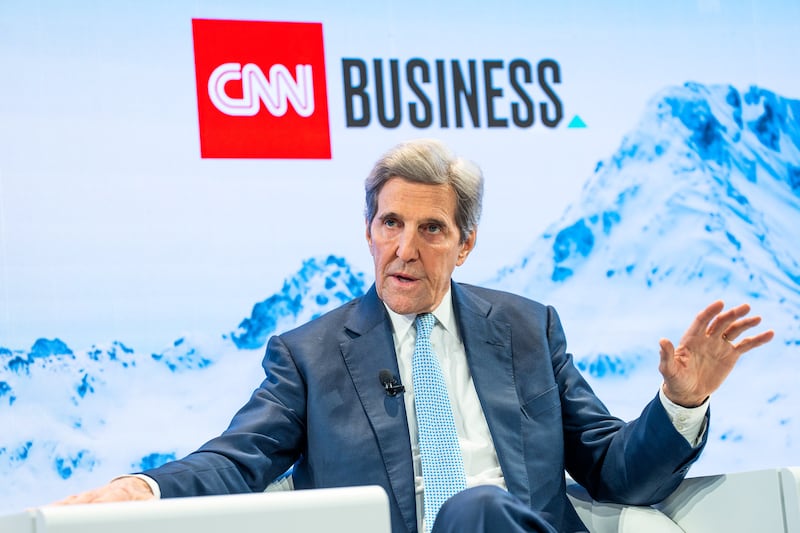 US climate change envoy John Kerry at the Keeping the Pace on Climate session. Photo: WEF