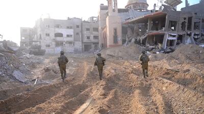 Israeli soldiers during their country's Gaza invasion. Reuters