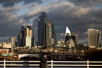 The City of London, where the UK's financial markets have steadied after the turbulence of Liz Truss's short reign. Reuters 