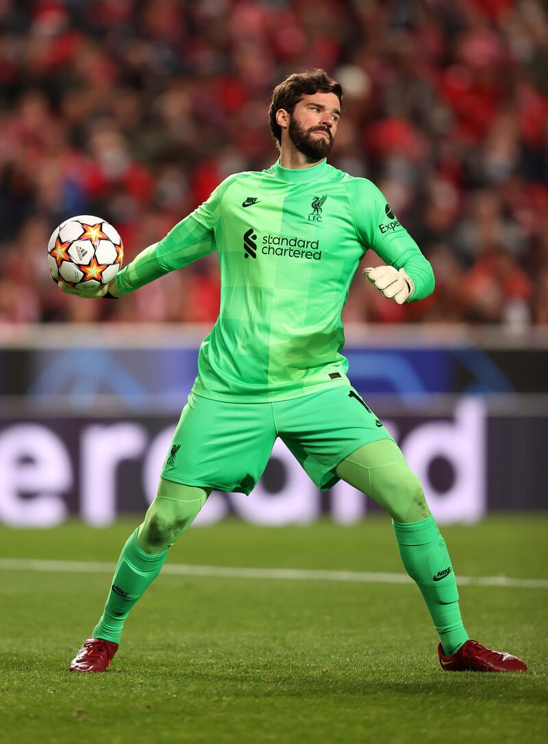 LIVERPOOL RATINGS: Alisson Becker - 7. The Brazilian made a good save to foil Everton and was generally secure. He was lucky to get away with an overconfident moment on the ball in the second half. Getty