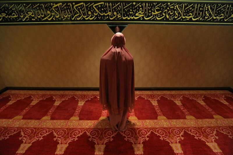A Muslim female guest prays in a special prayer room in the Al Meroz hotel in Bangkok, Thailand. The Al Meroz hotel is the first top-class hotel for Muslim tourists in Bangkok, offering halal food and prayer rooms among other facilities following Muslim rules. South-east Asian nations are cashing in on increasing earnings in the tourism sector from Islamic travellers, and Halal Tourism is reported to be among the fastest growing travel groups. EPA