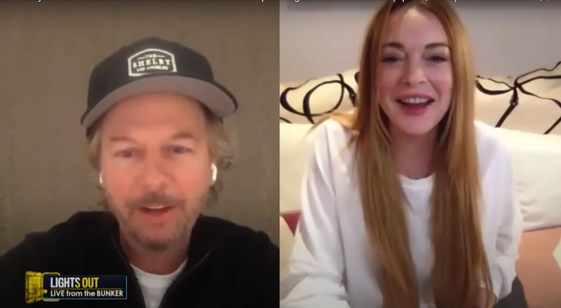 Lindsay Lohan appeared on 'Lights Out with David Spade' where she spoke about Dubai at length with the actor. YouTube 