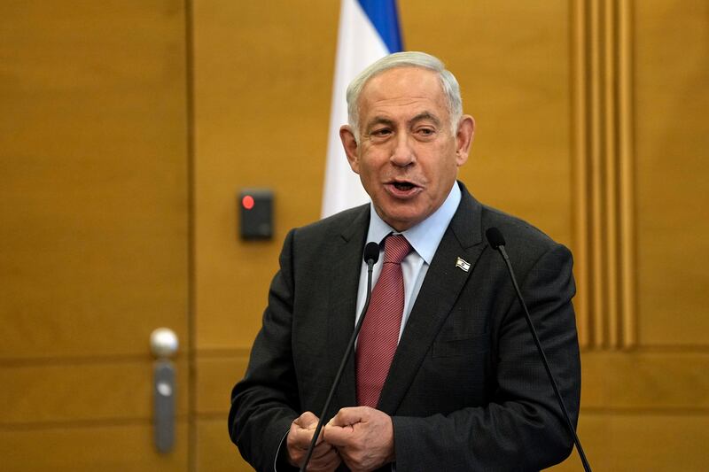 Israeli Prime Minister Benjamin Netanyahu cut short a trip to Berlin over an unspecified 'security incident'. AP