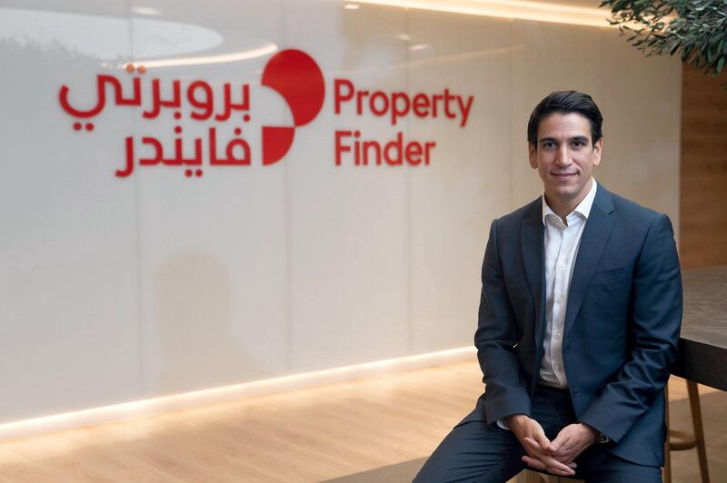 Michael Lahyani, chief executive and founder of the UAE's Property Finder, which has just increased its stake in Turkish property portal Zingat as part of expansion plans. Courtesy Property Finder