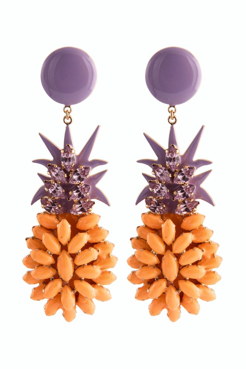 <p>These charming earrings will add some zip to any look;&nbsp;Dh657, Elsa O</p>
