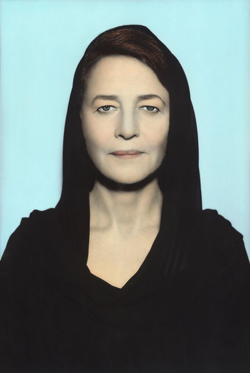 Charlotte Rampling, paris, 2011.Works and installation shots by Youssef Nabil for an Anna Seaman story. May 2013.Mandatory credit: Courtesy Youssef Nabil/The Third Line.