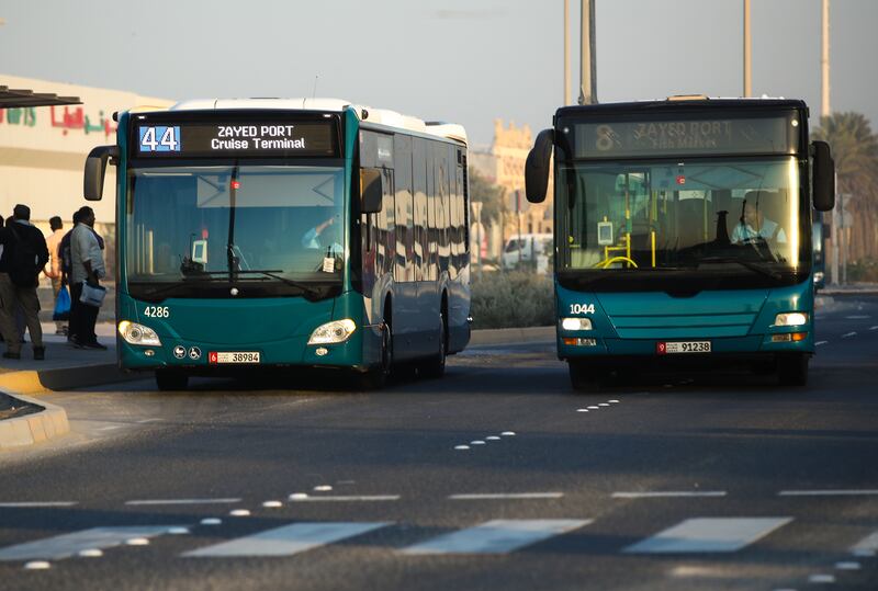 About 40 million public bus rides were recorded  in Abu Dhabi in the first half of 2023. Victor Besa / The National
