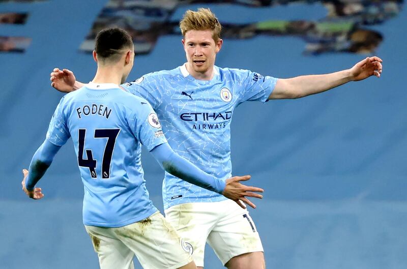 Kevin De Bruyne - 9, Scored the opener against the run of play, linked up play nicely in the build-up for the home side’s third and then scored their fifth nicely. EPA