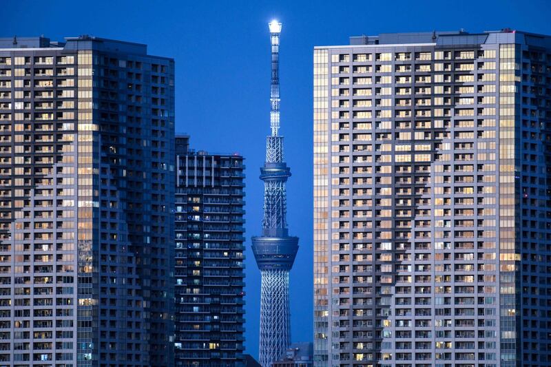 A general view of Tokyo Skytree, Japan's tallest structure at 634 meters (2,080 feet). AFP