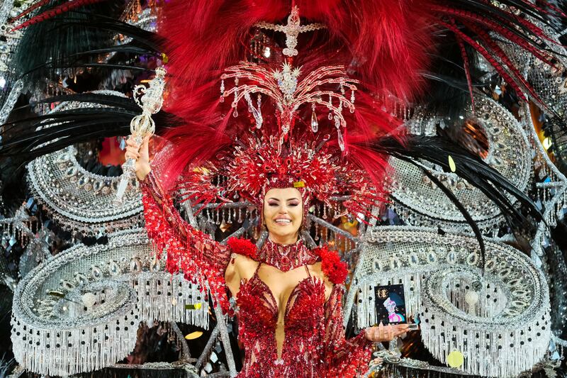 Carnival Queen Lola Ortiz at the Las Palmas de Gran Canaria Carnival in Las Palmas, Canary Islands. EPA