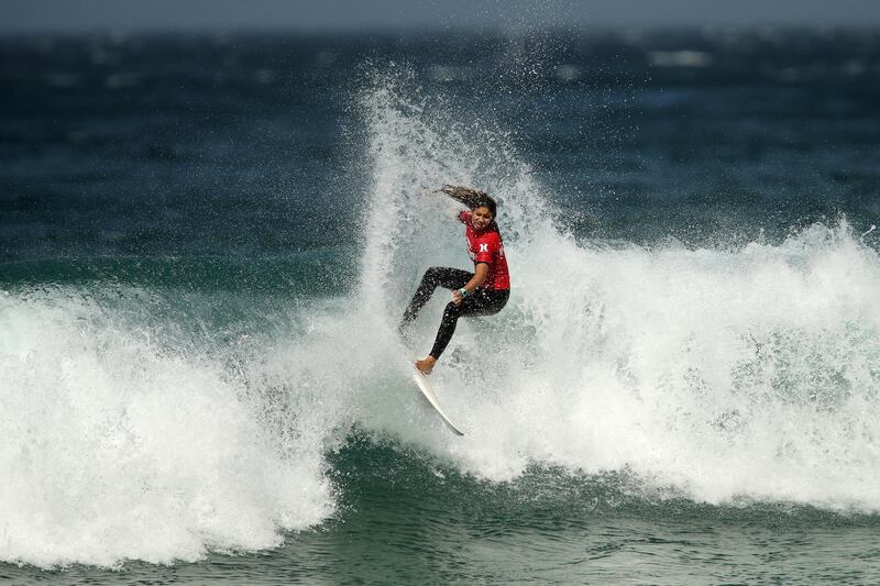 Gabi Spake competes in the finals during Hurley BL's Blast Off 2019 at Whale beach on Friday, October 04, 2019 in Sydney. Images
