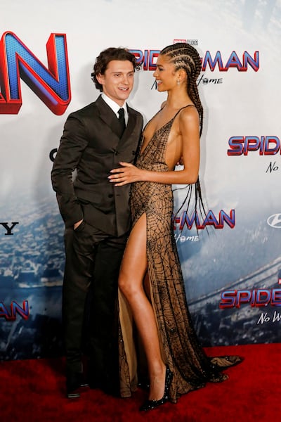 Tom Holland and Zendaya attend the premiere for the 'Spider-Man: No Way Home' in Los Angeles, California on December 13, 2021.  Reuters 