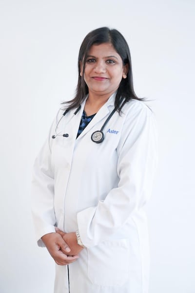 Dr Sindhu Ravishankar advises women under 30 to seek medical advice if they have tried for a year to conceive without success. Courtesy Aster Clinic