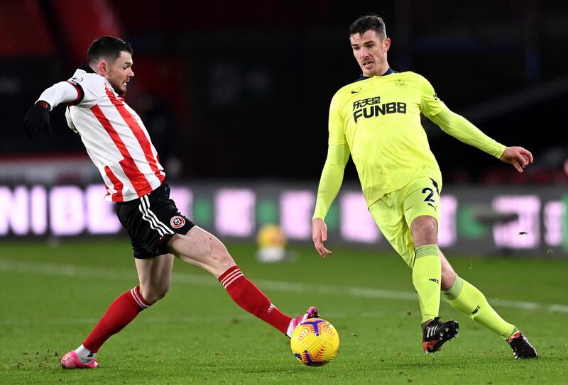 Ciaran Clark - 6: Dropped a clanger in FA Cup defeat at Arsenal and looked nervy on a couple of occasions here but also plenty of important blocks and challenges as the Blades threw the kitchen sink at Newcastle. PA