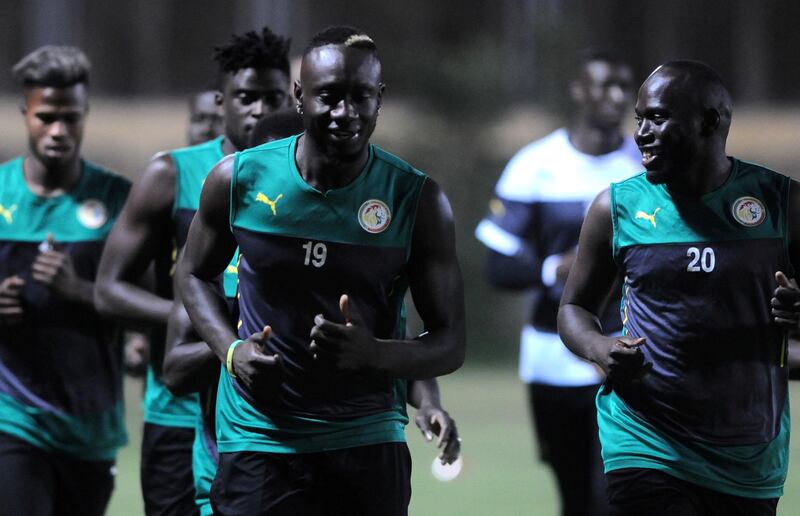 The Senegal players put in some leg work. Reuters