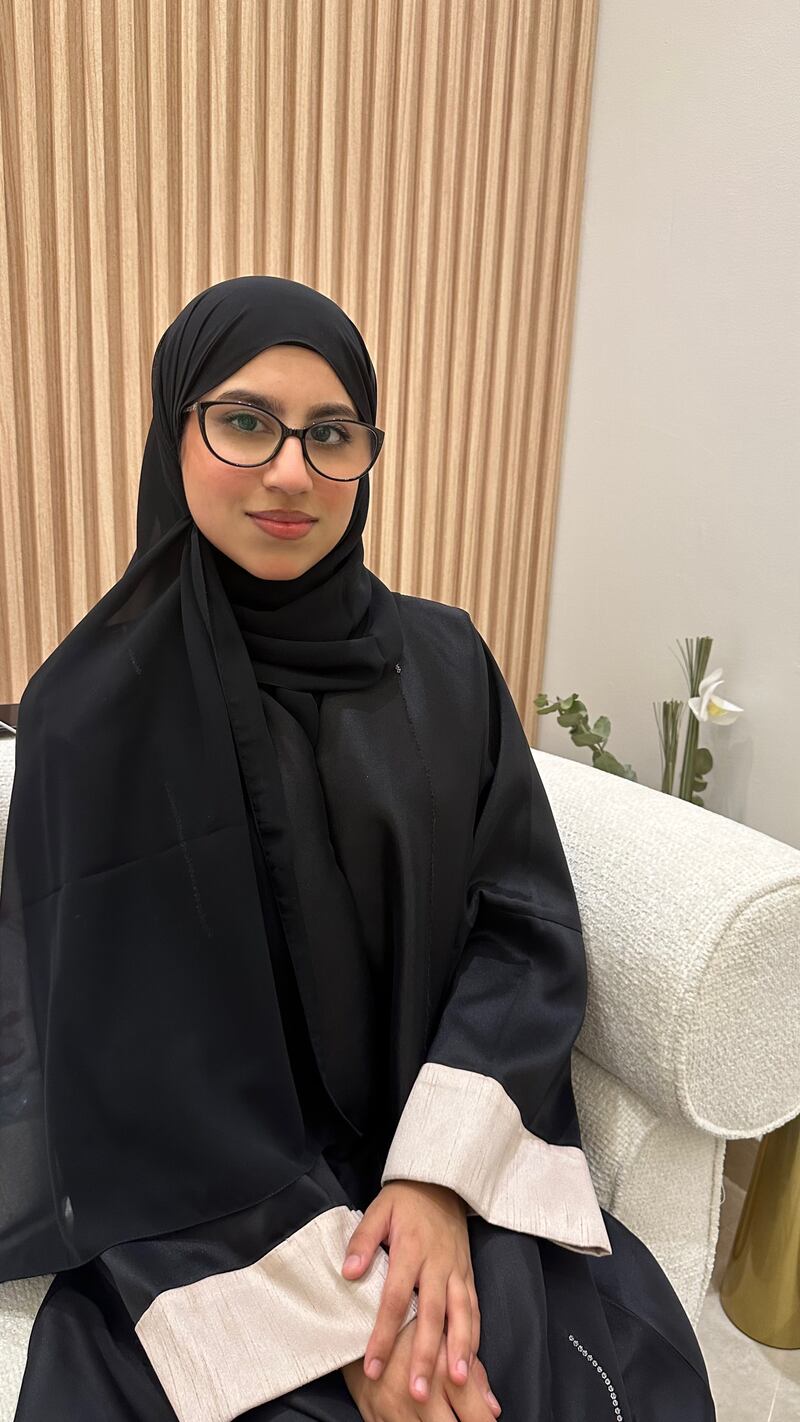 Fatima Alblooshi, a freshman at UAE University studying aerospace engineering, hopes to follow in Dr Al Neyadi's footsteps one day. Photo: Fatima Alblooshi