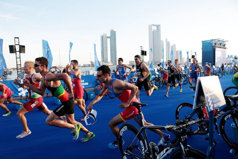 The 2016 Abu Dhabi Triathlon will take place on March 5 running along Abu Dhabi Corniche, the causeway to Marina Mall and Theatre Road. Christopher Pike / The National