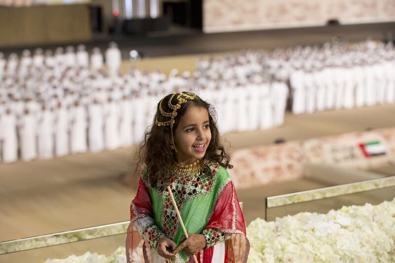 Sheikha Fatima bint Mohamed bin Hamed bin Tahnoon Al Nahyan at the National Day celebrations. Ryan Carter / Crown Prince Court - Abu Dhabi