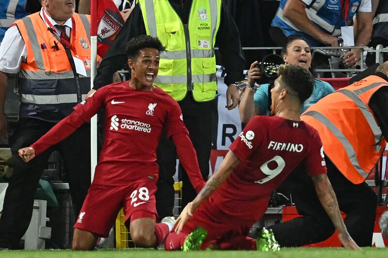 Liverpool 1 (Firmino 61', Carvalho 90+8') Newcastle United 1 (Isak 38'): A goal from substitute Fabio Carvalho deep in injury time saw Liverpool grab the win after Magpies' new record-signing Alexander Isak had scored on what was an impressive debut at Anfield. "Football can go in both directions but tonight it went in the right one, a perfect end of the game," said Reds manager Jurgen Klopp. AFP
