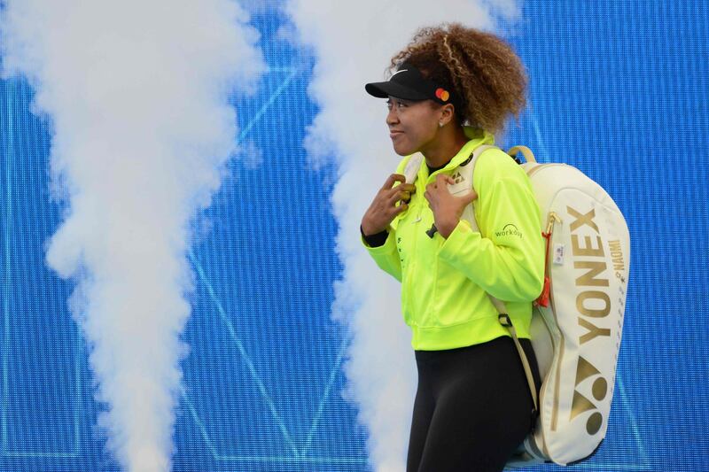 Japan's Naomi Osaka arrives to face Serena Williams of the US. AFP