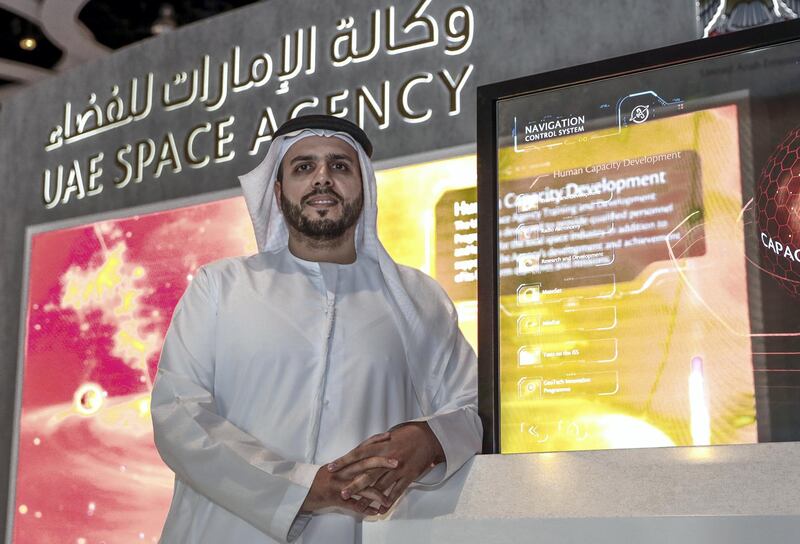 Abu Dhabi, March 21, 2019.  Dr. Mohammed Al Junaibi, the executive director of the space sector.
Victor Besa/The National
Section:  NA
Reporter:  Anna Zacharias