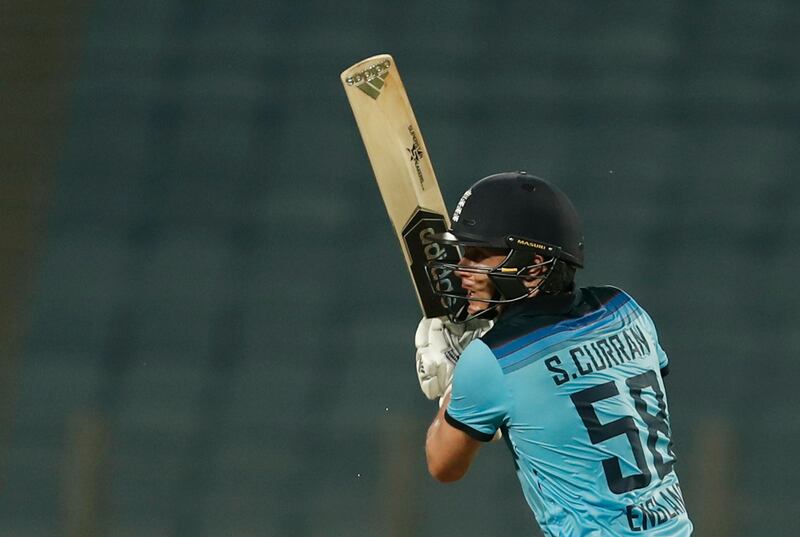 England's Sam Curran hit an unbeaten 95 in the third ODI against India in Pune on Sunday but still ended up on the losing side. Reuters