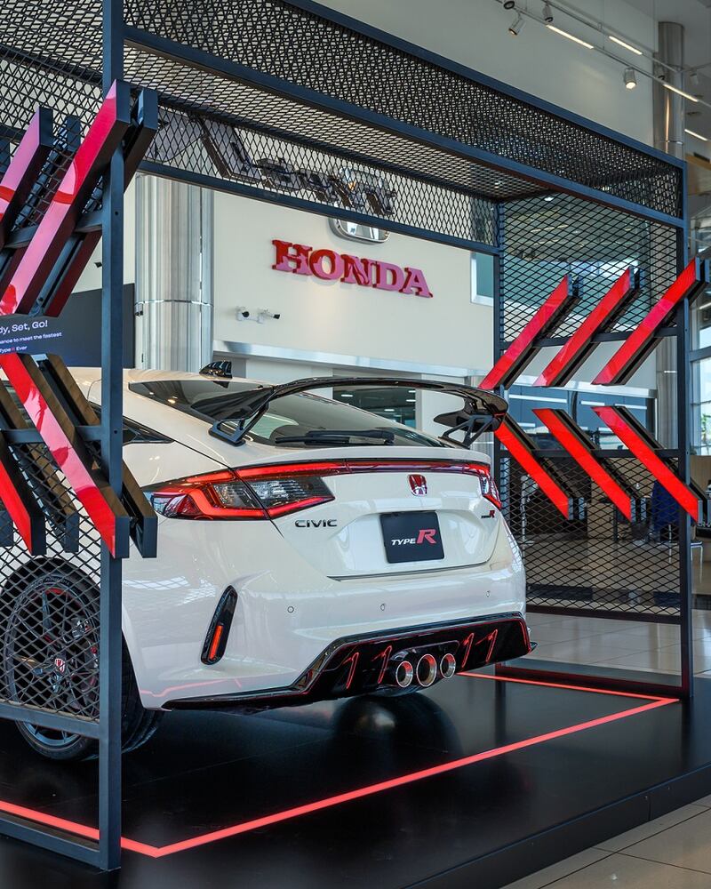 The Type R on display 