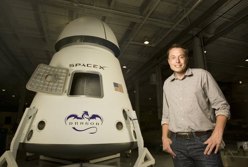 Elon Musk in Los Angeles in 2008. Getty 