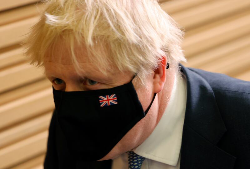 Asked if he believes Russian President Vladimir Putin intends to invade Ukraine, Boris Johnson said: 'I honestly don’t think a decision has yet been taken but that doesn’t mean that it is impossible that something absolutely disastrous could happen very soon indeed.' AP