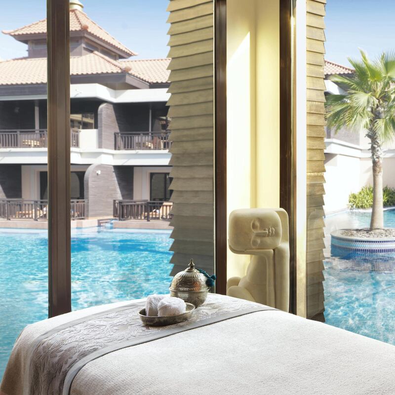 The treatment room at Anantara Spa is second to none. Courtesy Anantara The Palm