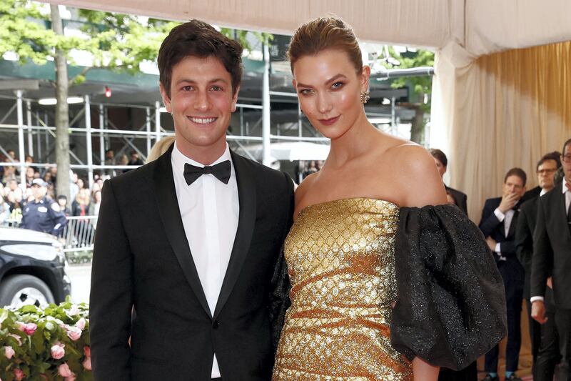 Metropolitan Museum of Art Costume Institute Gala - Met Gala - Camp: Notes on Fashion- Arrivals - New York City, U.S. – May 6, 2019 - Joshua Kushner and Karlie Kloss. REUTERS/Andrew Kelly