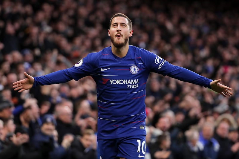 Left midfield: Eden Hazard (Chelsea) – The Belgian has equalled his goal tally from last season after scoring twice, and starring, in the 5-0 rout of Huddersfield. Getty Images