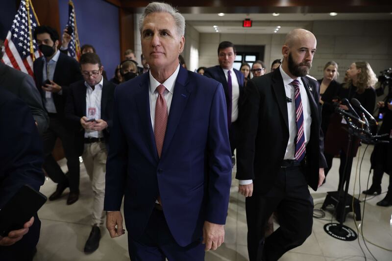 House Minority Leader Kevin McCarthy was re-elected party leader this week. Getty Images / AFP