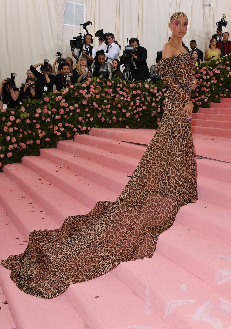 Model Adwoa Aboah arrives at the 2019 Met Gala in New York on May 6. AFP