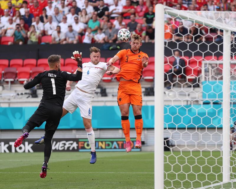 Matthijs de Ligt 4 - Missed a great headed chance. Defended brilliantly in the first half and made a superb block to deny Antonin Barak but was sent off after 55 minutes when he handled the ball. EPA