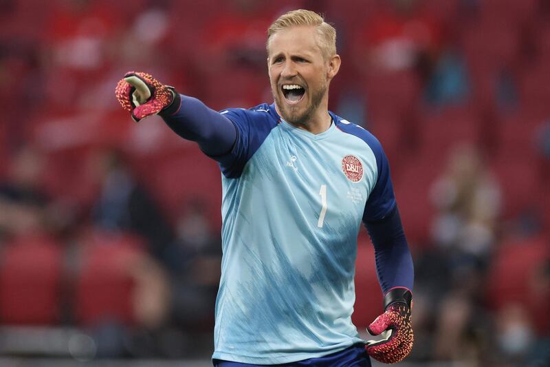 DENMARK RATINGS: Kaspar Schmeichel - 6: Only troubled once in first half by Bale’s strike that flew wide of target. Basically a rest day for the Leicester goalkeeper as Wales had one shot on target all game.