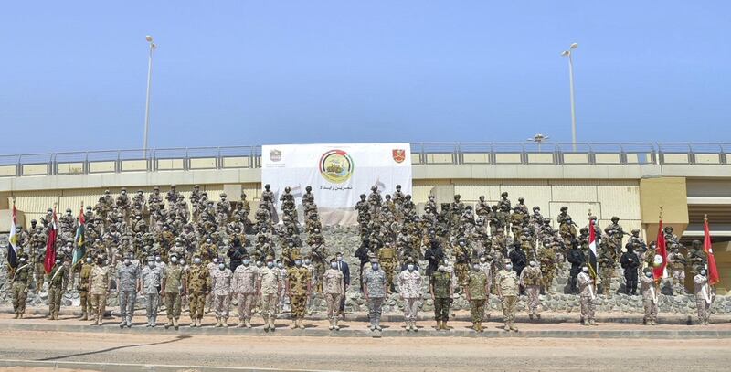 Major General Saeed Al Shehhi, Deputy Commander of the UAE Land Forces, and Lt. General Mohamed Abbas Helmy, Commander of the Egyptian Air Force, attended the closing ceremony of the Zayed 3 joint military exercise held in the UAE, with the participation of the land forces of the UAE Armed Forces and the Special Forces of the Egyptian Armed Forces. WAM