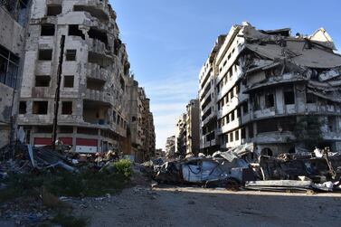 Homs, Syria, where the T4 air base is located. Gareth Browne / The National