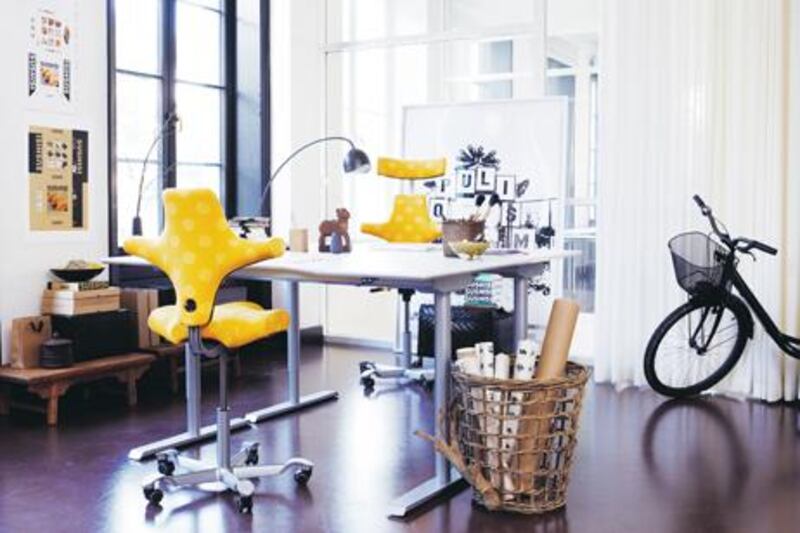 A handout photo of yellow Capisco chairs by HAG (Courtesy: HG)