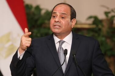 Egyptian President Abdel Fatah El Sisi Egypt's advocates a hard line against Islamist militancy and strengthening state of institutions for stability and security. AFP