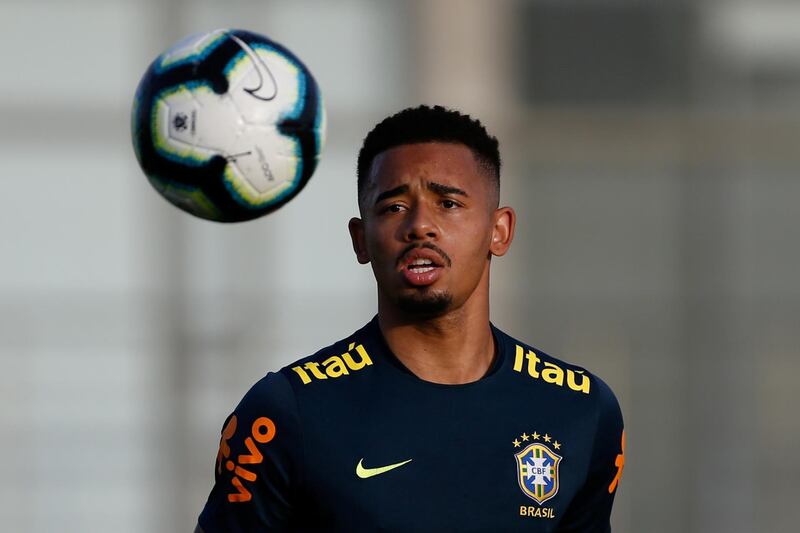 Soccer Football - Copa America - Brazil Training - Gremio training center, Porto Alegre, Brazil - June 7, 2019. Brazil's Gabriel Jesus during training at the Gremio training centre in Porto Alegre, Brazil, ahead of the country hosting the 2019 Copa America. Reuters