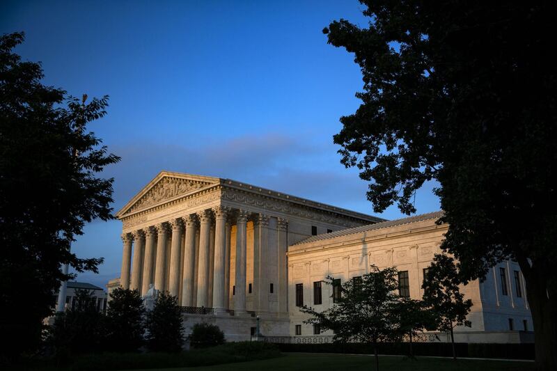 The U.S. Supreme Court building stands in Washington, D.C., U.S., on Friday, Sept. 21, 2018. Christine Blasey Ford, the woman who's accused Supreme Court nominee Brett Kavanaugh of sexual assault, has agreed to testify before a Senate panel, her lawyers said in an email to staff of the Senate Judiciary Committee. Photographer: Al Drago/Bloomberg