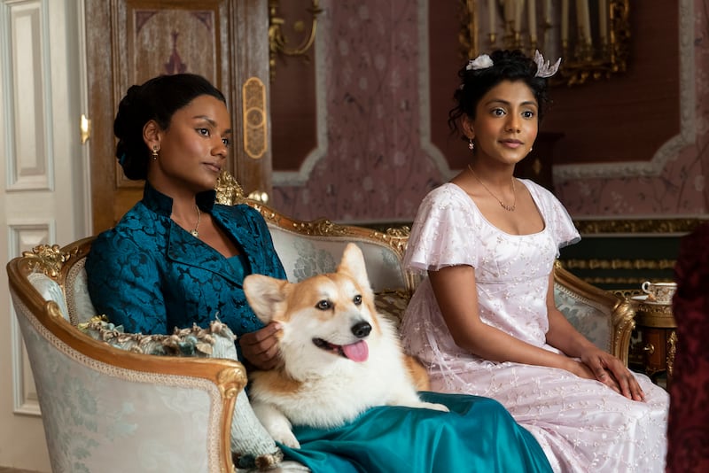 'It was refreshing to see darker-skinned women because even Indian cinema has lighter-skinned actresses. Both 'Bridgerton' actresses are Tamil and it was wonderful to see more diverse representation,' says journalist Reem Khokhar. Photo: Netflix
