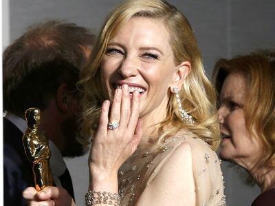 Cate Blanchett at the 2014 Academy Awards. Reuters