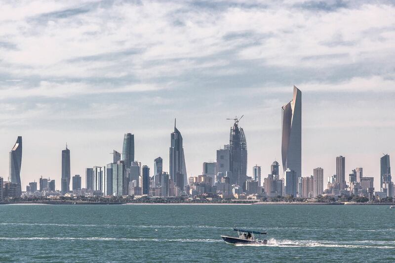 Overview of Kuwait city.