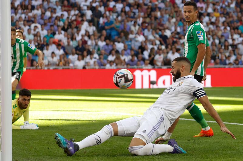 Real Madrid's Karim Benzema in action during the match against Real Betis. EPA