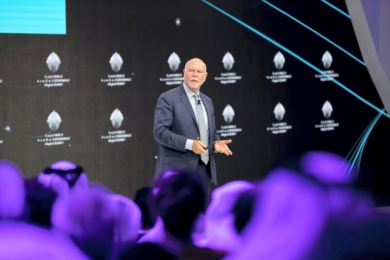 DUBAI, UNITED ARAB EMIRATES - Feb 11, 2018.

Craig Ventor, Co-Founder, Chairman, and Chief Executive Officer of Human Longevity Inc (HLI), speaks at Dubai Government Summit's "Redesigning Longevity" session.

(Photo: Reem Mohammed/ The National)

Reporter: James Langton
Section: NA