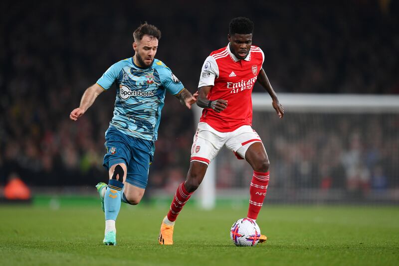 Adam Armstrong – 6. A quiet game. He dropped deep to help the Saints’ midfield as the Gunners piled on the pressure in the second half. Getty Images