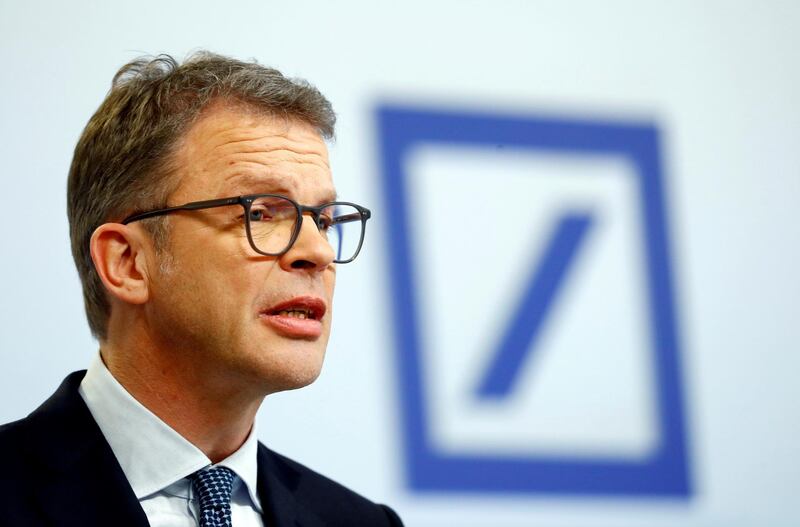 FILE PHOTO: Christian Sewing, CEO of Deutsche Bank AG in Frankfurt, Germany January 30, 2020. REUTERS/Ralph Orlowski/File Photo